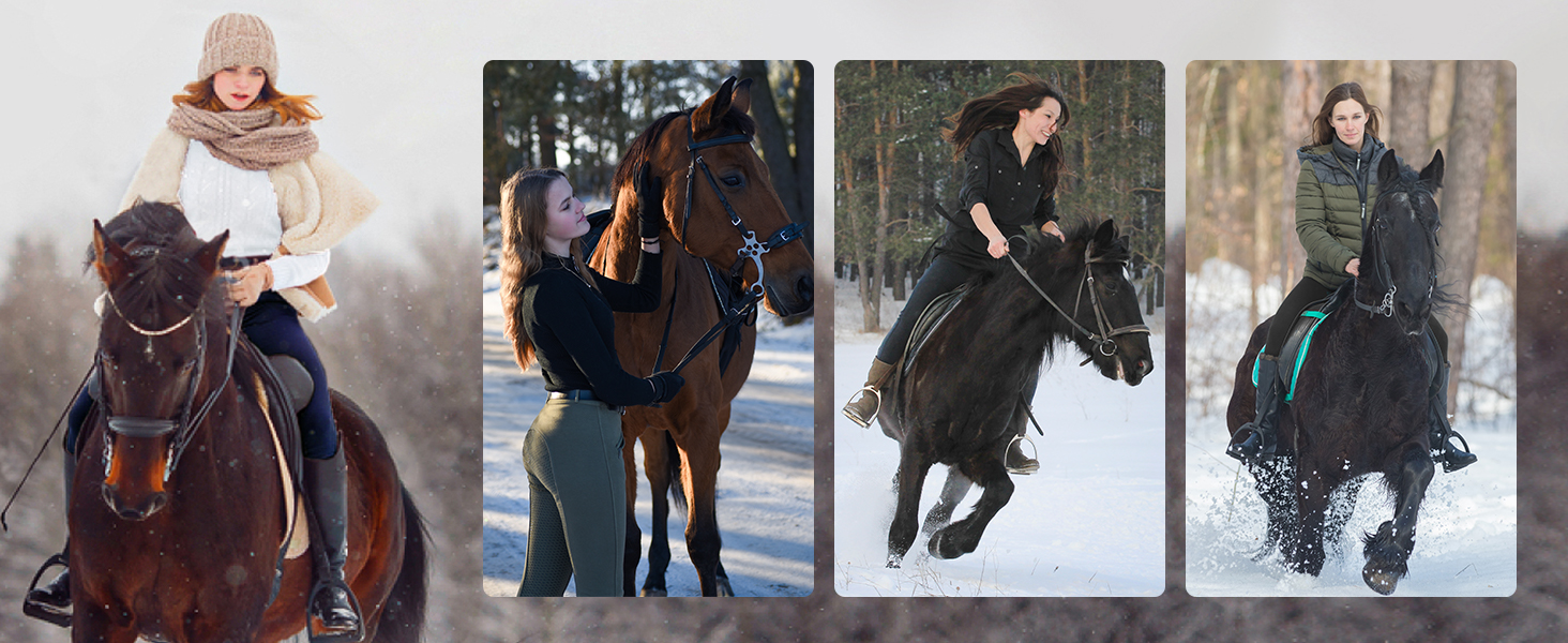 Спортивні штани для верхової їзди WILLIT Daen Reithose з флісовою підкладкою, повний силіконовий захват, кишені, петлі для ременя (M, Кофе)