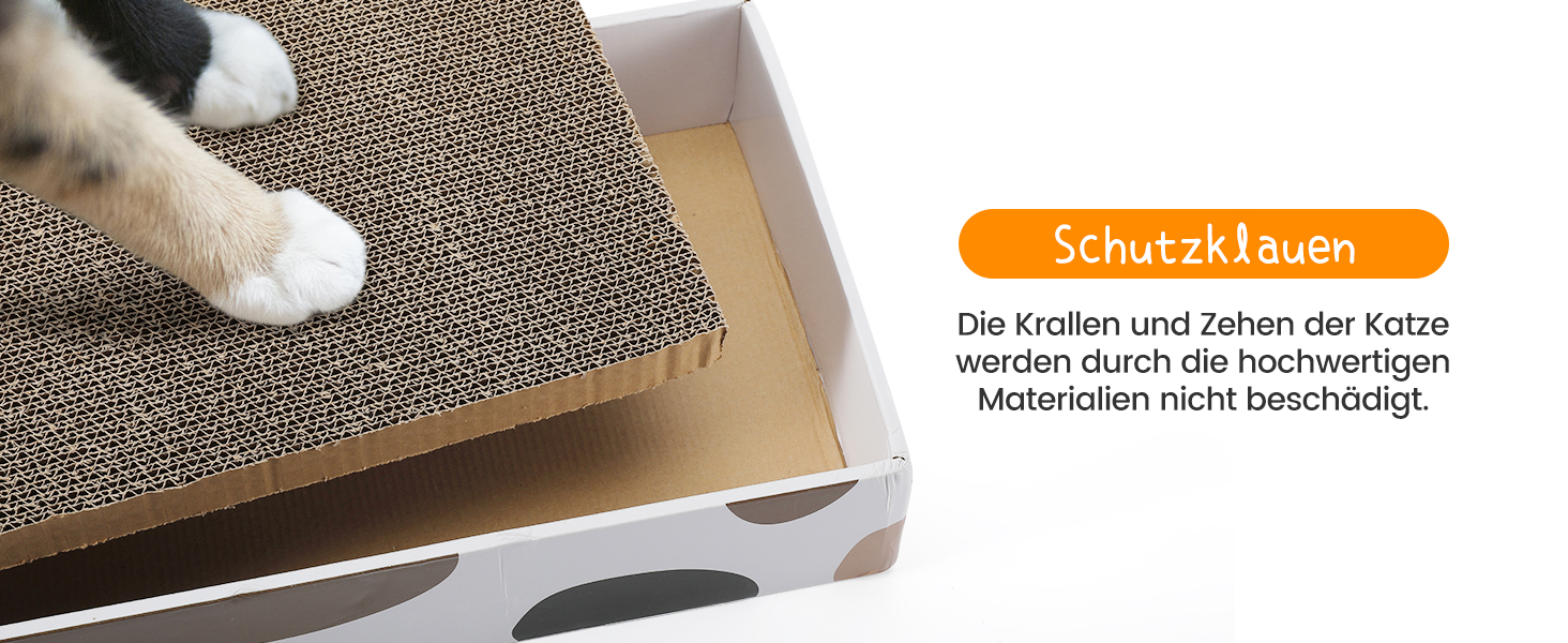 Набір з 3 кігтеточок для котів Happy Hachi з котячою м'ятою, міцний двосторонній когтеточний борд, ліжко, меблі для захисту