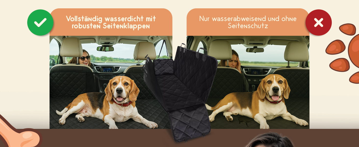 Захист для автокрісла собаки Recalma: чорний, для собак, SUV, легкове авто, вантажівка