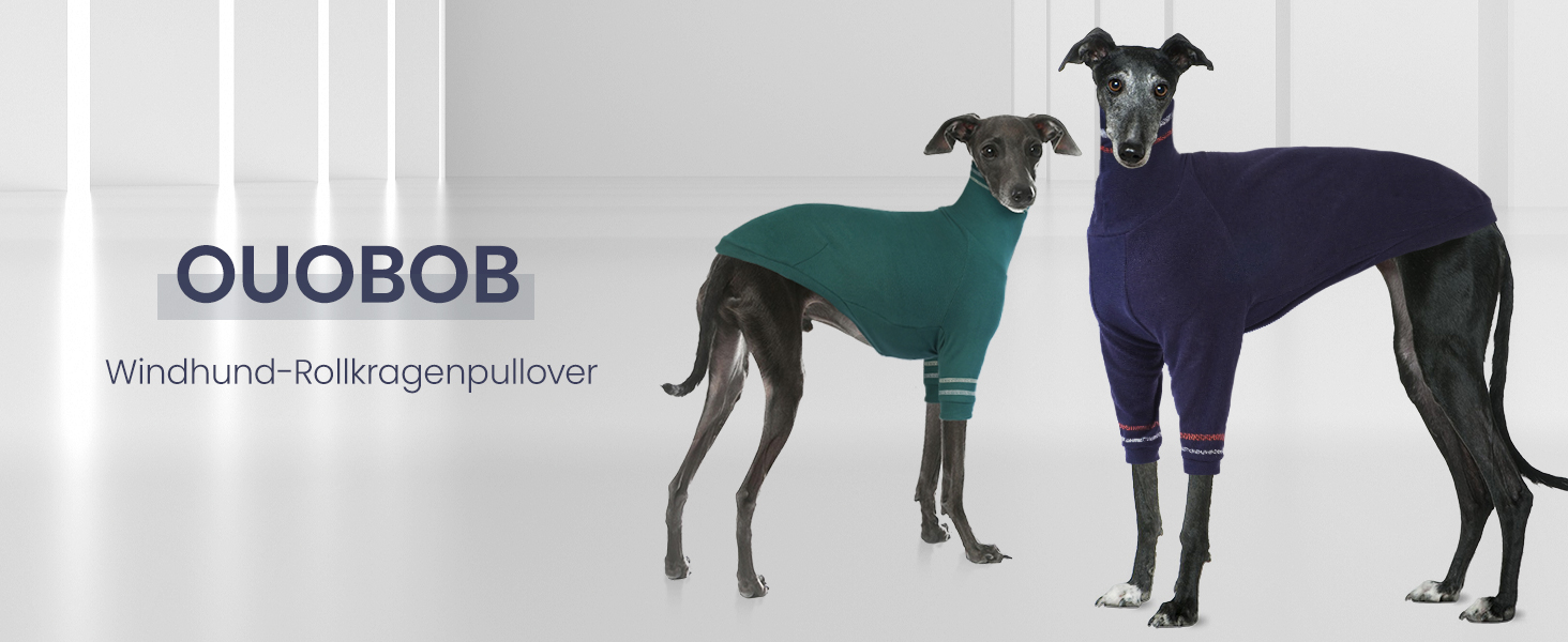 Светр для грейхаунда, теплий костюм для віндхаунда, костюм з високим коміром для маленьких собак, блакитний, розмір M