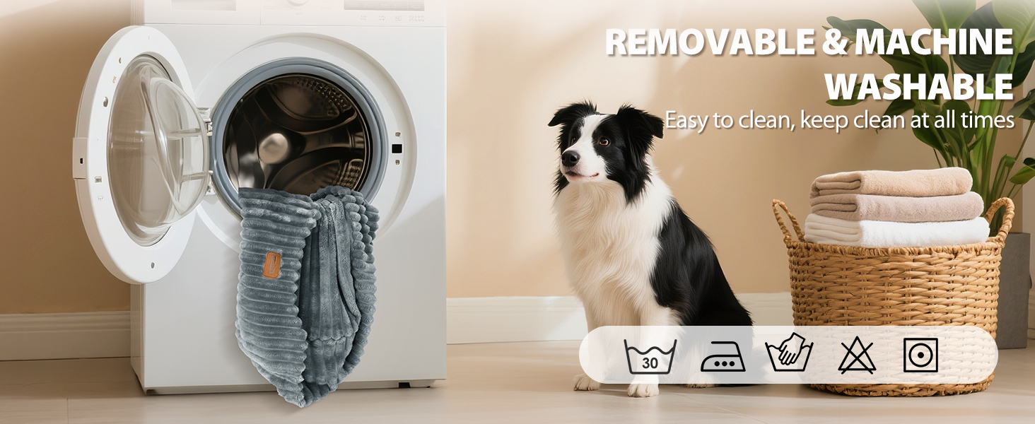 Ліжко для собак Nobleza, 65x55x20 см, сіре, з м'якою піною, знімний чохол, неслизьке дно