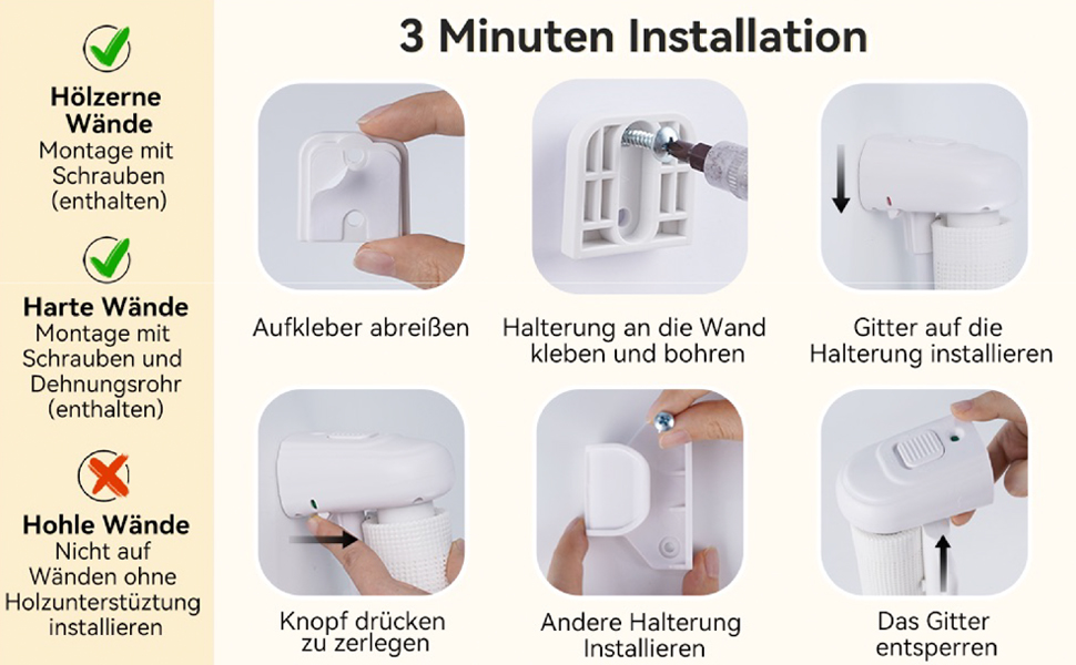 Захист для сходів Hawthyhome: розтягувана сітка для дітей та домашніх тварин (140см, білий)