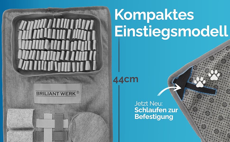 Килимок для собак - іграшка-головоломка з 5 елементами та 3 рівнями складності. Міцний матеріал, підходить для собак будь-якого розміру (сірий)