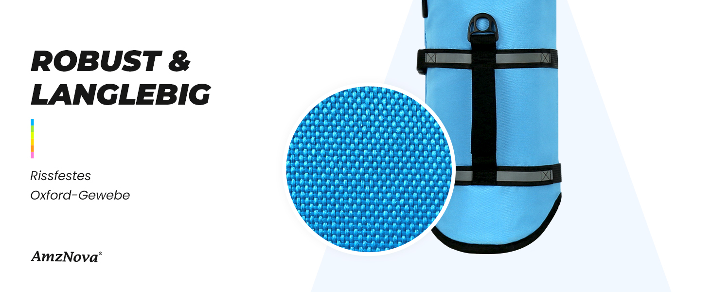 Жилет рятувальний для собак AMZNOVA Rip Stop, рожевий, XL (79-97 см)