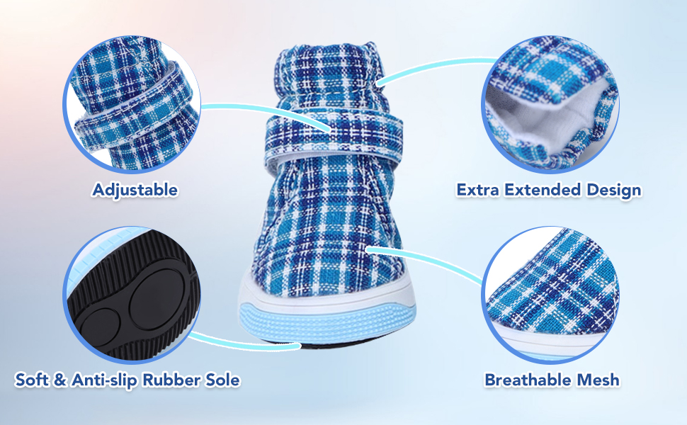 Взуття для собак 4-er, захист подушечок лап, спортивне взуття для домашніх тварин, неслизьке, м'яке, дихаюче, захисні чоботи для маленьких та середніх собак з антиковзною підошвою