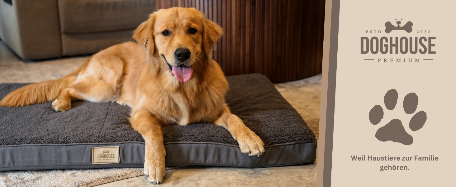 Килимок для собак середніх порід 100x65x9 см, м'який, миючий, бежевий