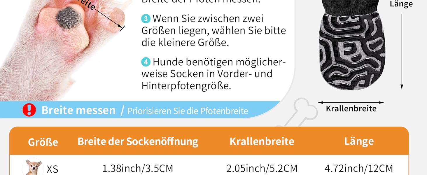 Шкарпетки для собак з антиковзким покриттям та регульованими ремінцями для захисту лап на твердих підлогах (Чорний, XL)