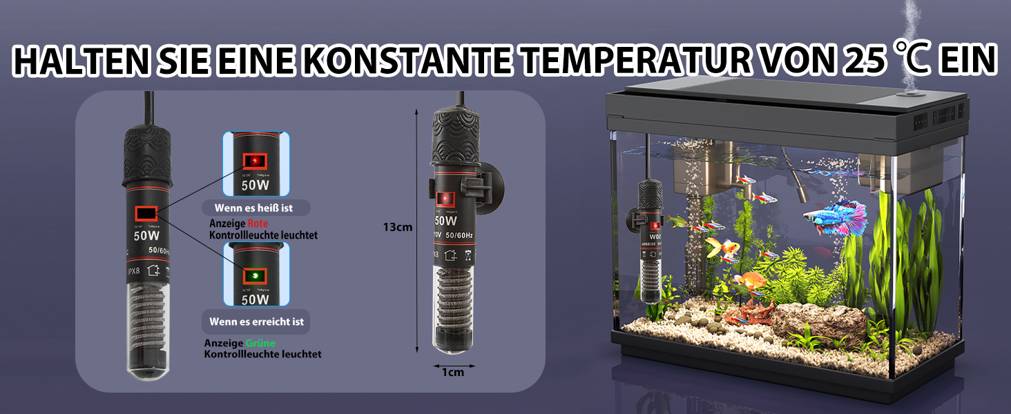 Акваріум Vehipa Nano 9L з підсвічуванням, фільтром, обігрівачем та зволожувачем повітря, UHD-скло, чорний