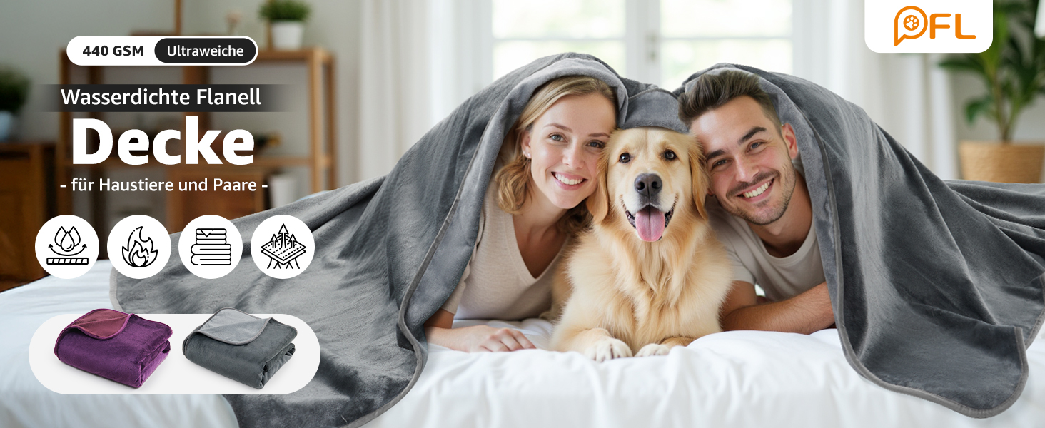 Водонепроникний плед Pick for Life: двосторонній фланелевий плед для дому, авто, подорожей (102x152 см)