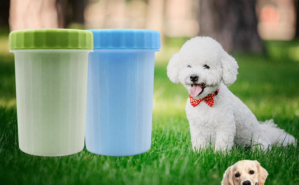 Силіконовий очищувач лап для собак, щітка для миття лап, видалення бруду та сміття, для великих собак, 1 шт.