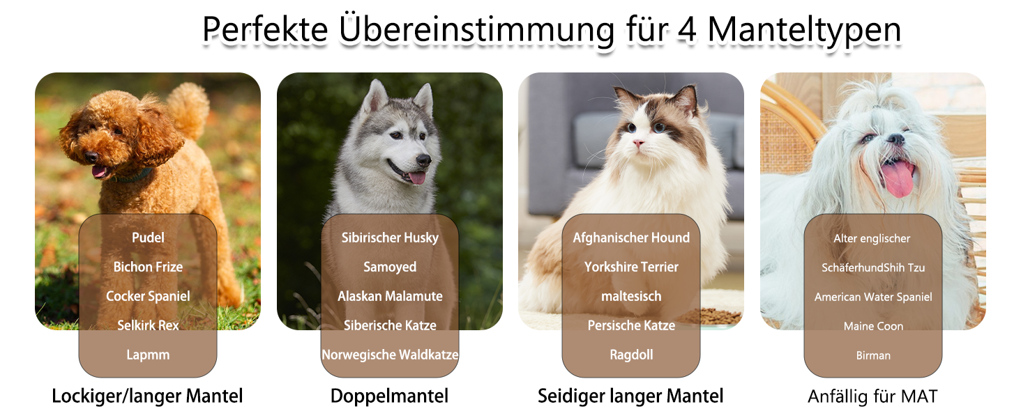 Набір щіток та гребінців Slicker для великих собак з довгою шерстю – щітка для розплутування з пінами 22 мм для Голден Ретріверів, Пуделів, Дудлів та котів – професійний догляд за шерстю з дерев'яною ручкою та шкіряним чохлом. Покриття лаком.
