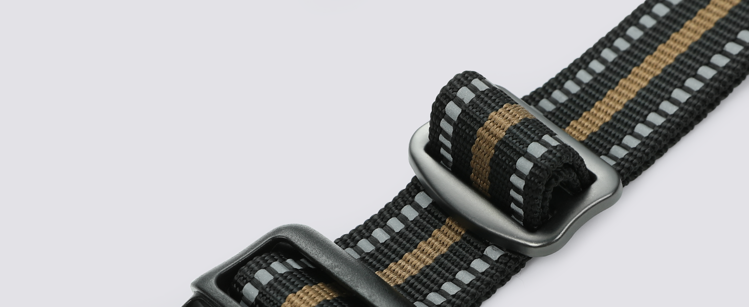 Нашийник для собак Rabbitgoo середнього розміру, анти-тяговильний, регульований з ручкою, міцний, з металевими пряжками, для піших прогулянок (M, L), камуфляжний, коричневий