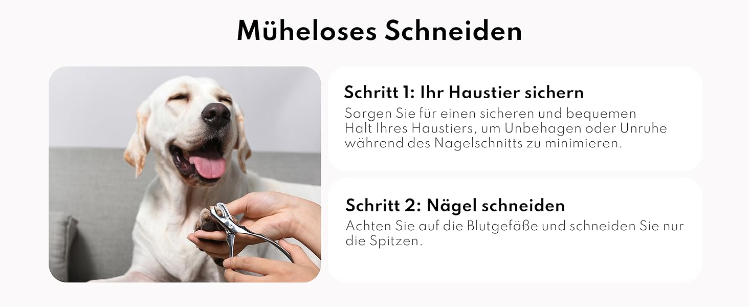 Ножиці для обрізання кігтів собак Homerunpet з мартенситної сталі, професійні ножиці для собак з гострим лезом, неслизькі ручки, ножиці для кігтів собак великих порід, прості у використанні для догляду вдома