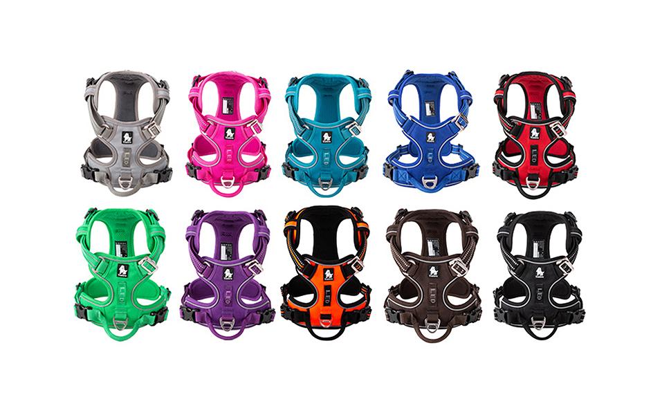 Шлейка для собак WINHYEPET Truelove No Pull TLH56512, сіра, розмір S, відбиваюча, регульована, м'яка, для прогулянок