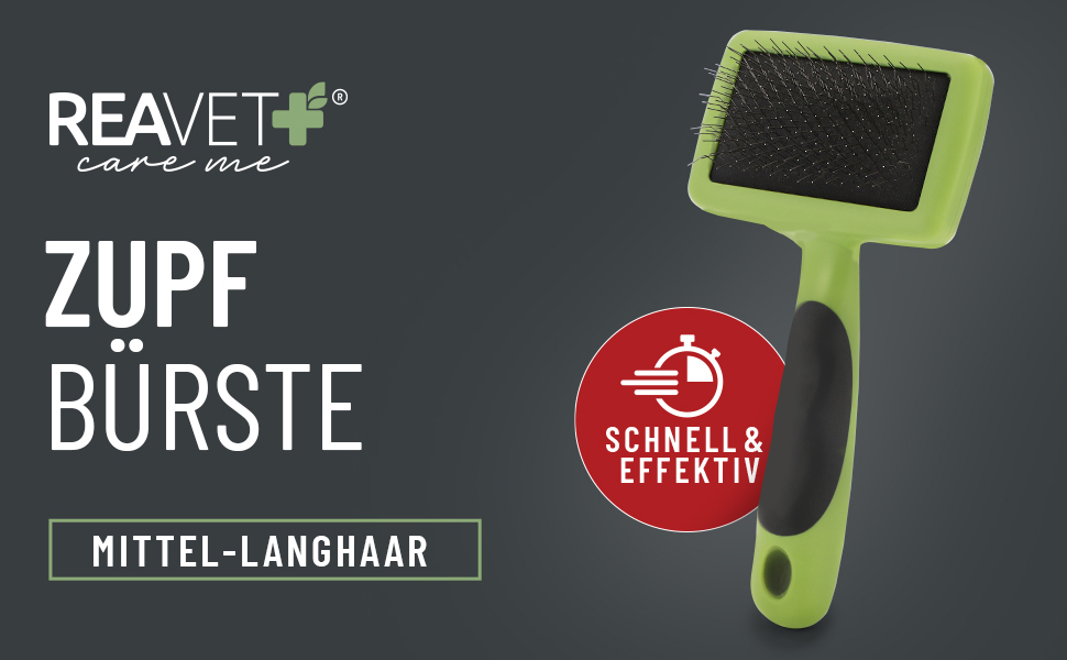 Бурштук ReaVET для собак та котів з довгим хутром: видаляє підшерсток, розплутує шерсть (L)