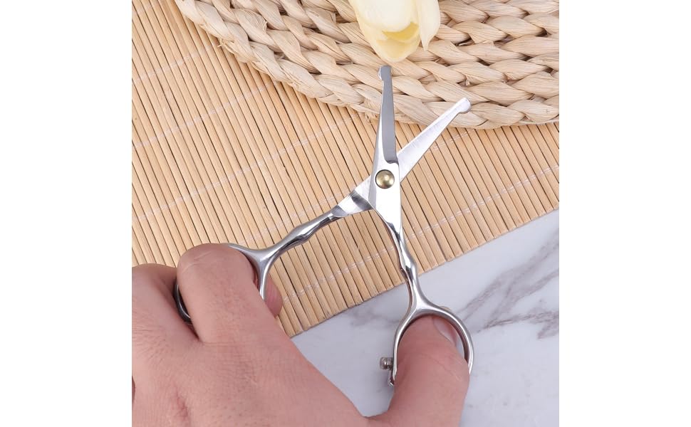 Ножиці для грумінгу тварин з нержавіючої сталі: ергономічні ножиці з безпечними закругленими кінцями для собак та котів