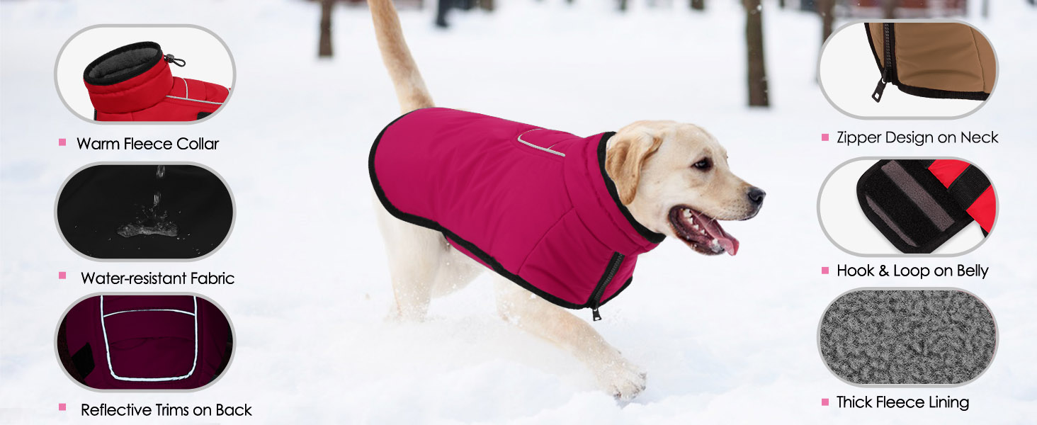 Теплий зимовий одяг для собак AOFITEE: водонепроникний флісовий одяг з інтегрованим шлейкою для маленьких собак (йоркширський тер'єр, вест хайленд вайт тер'єр)