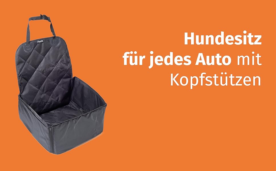 Преміум чохол для автокрісла для собак Floxik - Водонепроникний, миючий, міцний, підходить для будь-якого авто