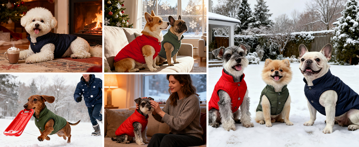 Теплий зимовий пуховик для собак великих порід, водонепроникний, м'який, для холодної погоди, зелений, XXL