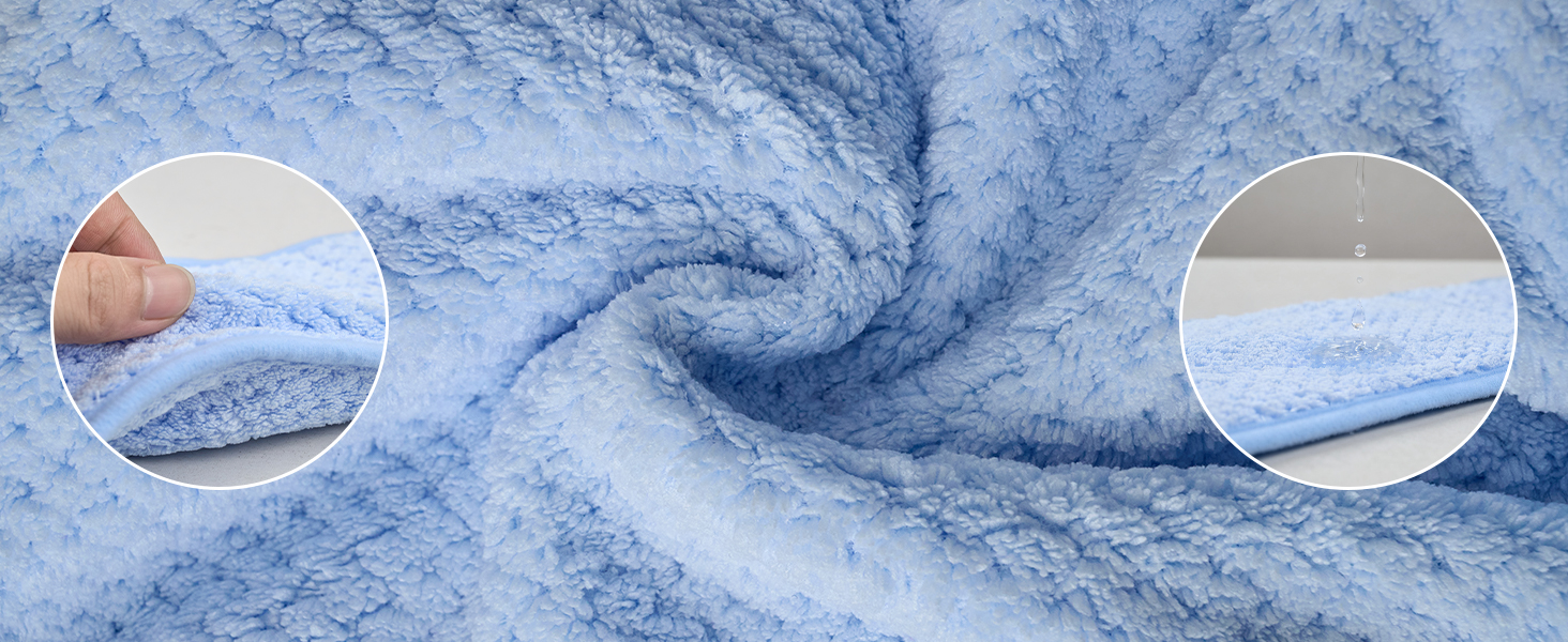 Рушник для собак середніх та великих порід, швидковисихаючий, з мікрофібри, для купання та плавання, довжина спини 40-50 см