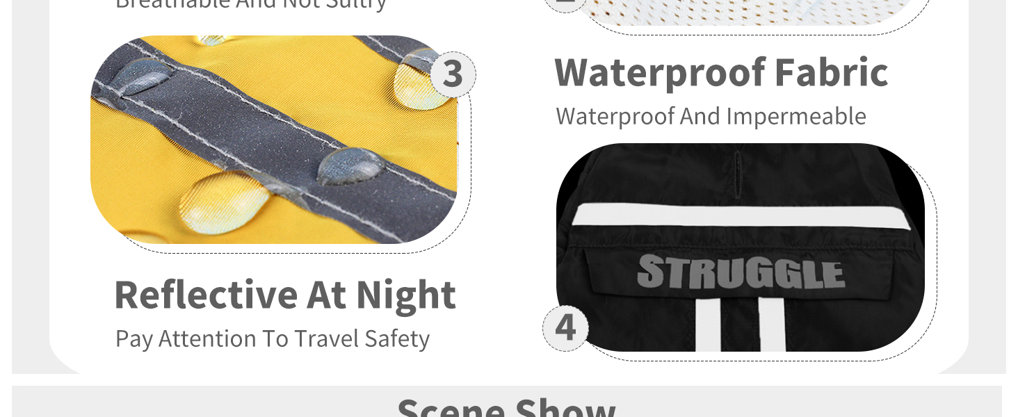 Дощовик для собак PETCUTE: водонепроникний, дихаючий, з капюшоном, XL, оливковий