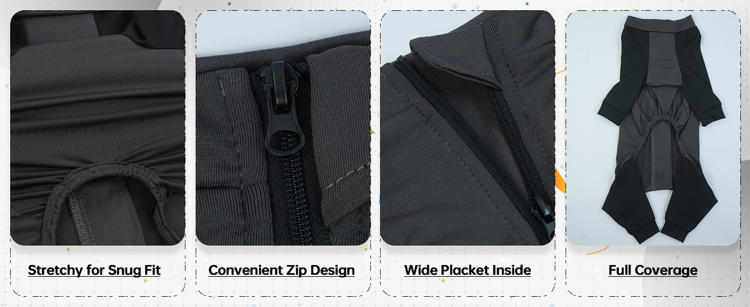 Комбінезон для собак, теплий, вітронепроникний, для маленьких, середніх та великих порід (L, сірий)