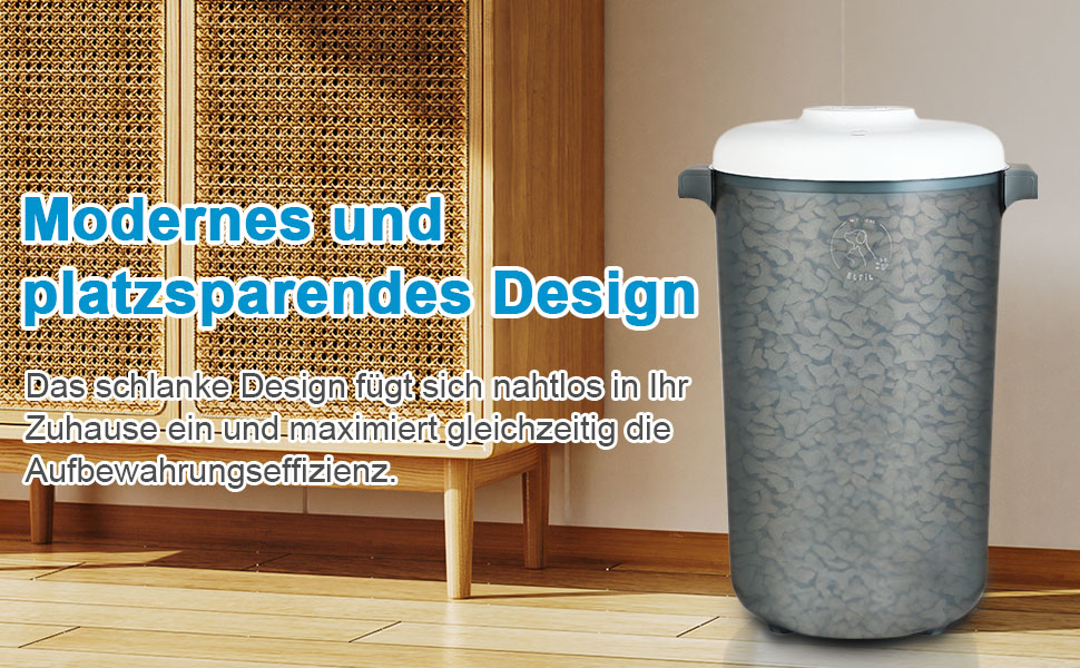 Контейнер для корму EFIL Vakuum - вакуумний контейнер для кормів для собак, котів та птахів, BPA-free, 24L