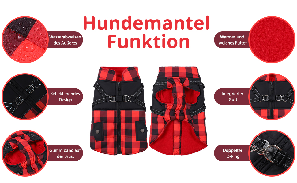 Теплий зимовий одяг для собак: флісова жилетка, куртка з блискавкою, водонепроникний одяг для холодної погоди (L, Синій)