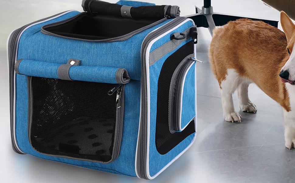 Корзина для собак на велосипед - зручна переносна сумка з вентиляцією для прогулянок, подорожей та активного відпочинку