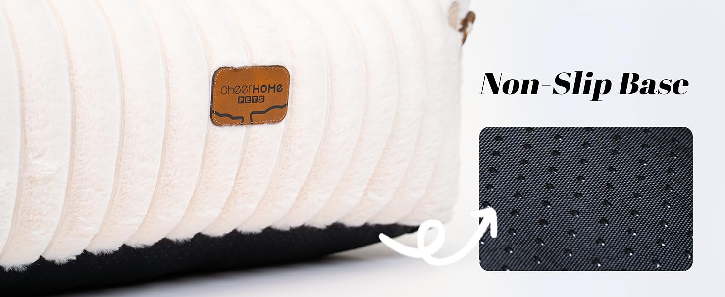 Софа для котів CheerPals Extended Katze – велике м'яке ліжко для котів та маленьких собак знімний, зручний дизайн, 63 x 55–66 см