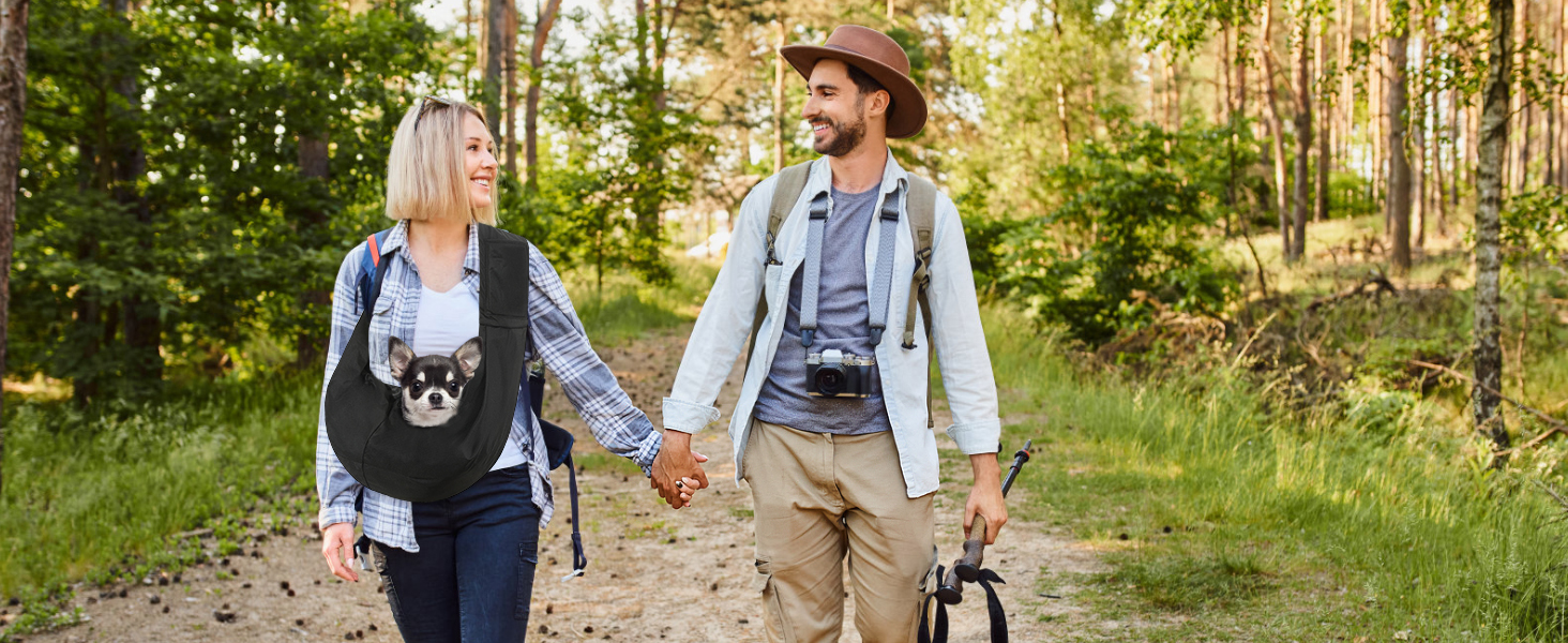 Pawaboo Сумка-переноска для собак та котів, чорна, до 5.4 кг