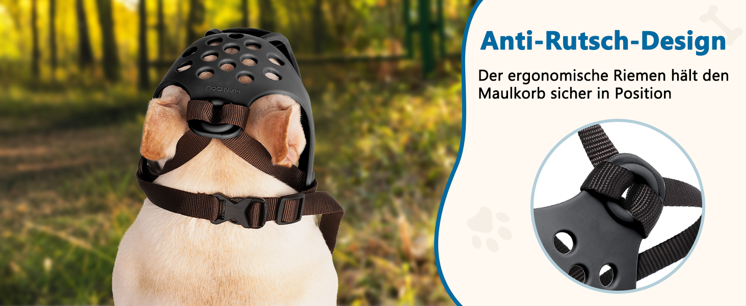 Намордник для собак Mayerzon, силіконовий, для Французького бульдога, Ши-тцу, Мопса, XL