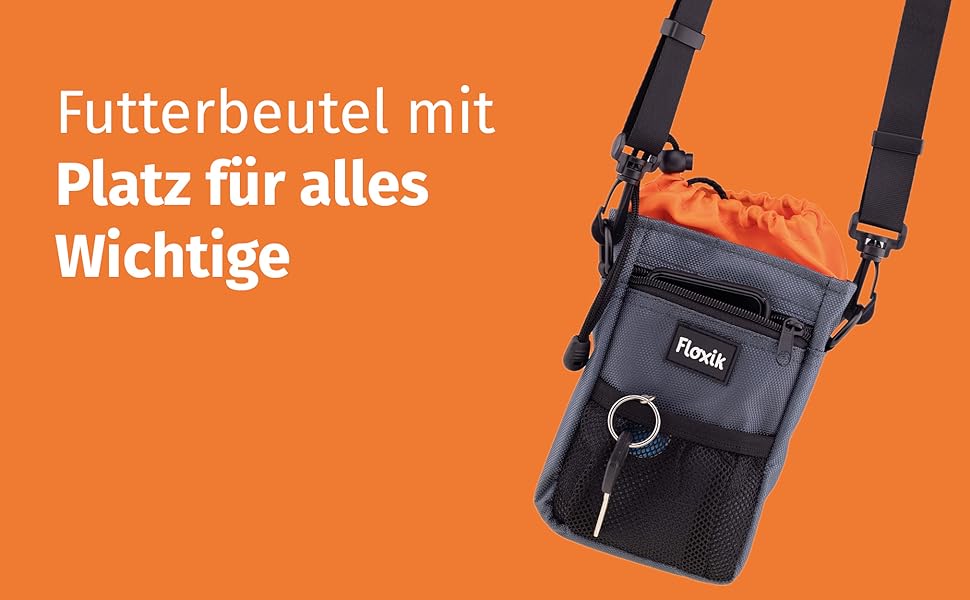 Сумка для ласощів Floxik Premium для собак | Практичний універсальний мішечок для ласощів | Сумка для дресирування собак та цуценят
