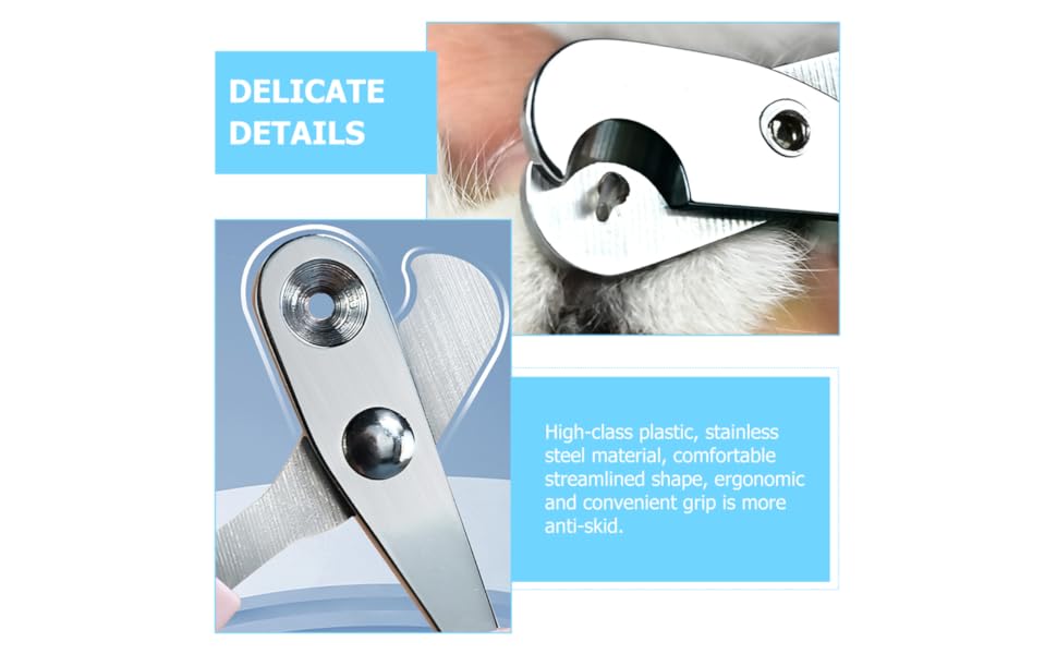 Триммер для нігтів для собак та котів BESPORTBLE - безпечний, з нержавіючої сталі, для цуценят та дрібних тварин