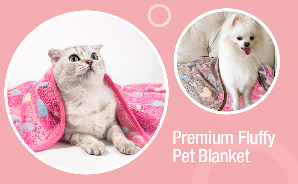 М'яка ковдра для домашніх тварин: для собак, котів, цуценят та кошенят. Велика, у формі серця