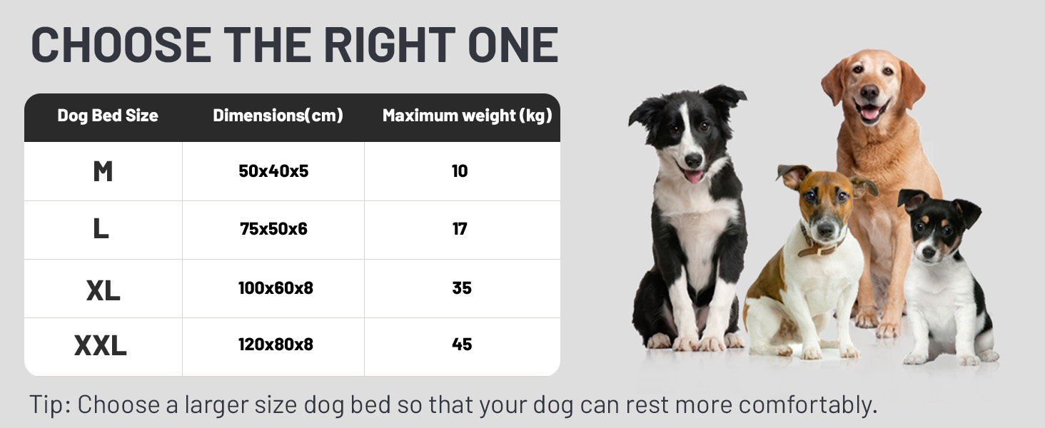 Крісло-ліжко для собак XL, 100x60x8 см: м'яке, зручне, з неслизьким дном
