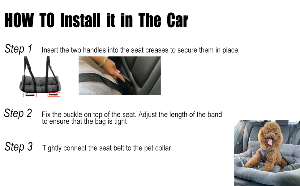 Підвищення для собак у автомобільне сидіння, автопідвищення для маленьких та середніх собак або котів, універсальне зручне ліжко для собак