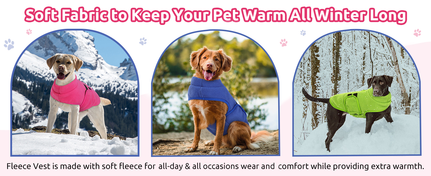 Теплий флісовий жилет для собак: рожевий, XS - жилет, сорочка для собак середніх та великих порід