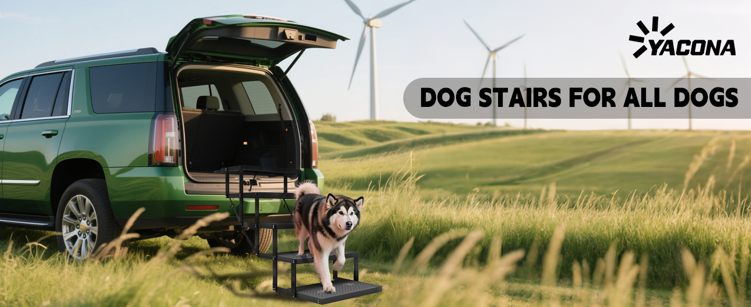 Рампа для собак у машину, складана, до 80 кг, 5 сходинок