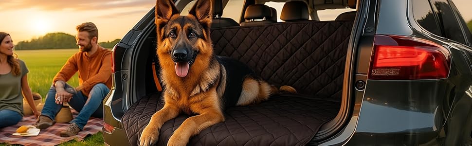 Захист для заднього сидіння авто для собак - водовідштовхувальний, стійкий до подряпин, нековзний, миючий - матеріал Oxford - захист для собак в автомобілі з бічним захистом - 141x134 см - підходить для SUV та легкових автомобілів DElightX