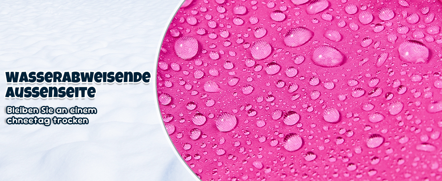 Теплий зимовий одяг для собак Nasjac - куртка з флісовою підкладкою, світловідбиваючими смугами та кишенями, водонепроникна захисна жилетка для собак середніх та великих порід, колір фуксія, розмір L