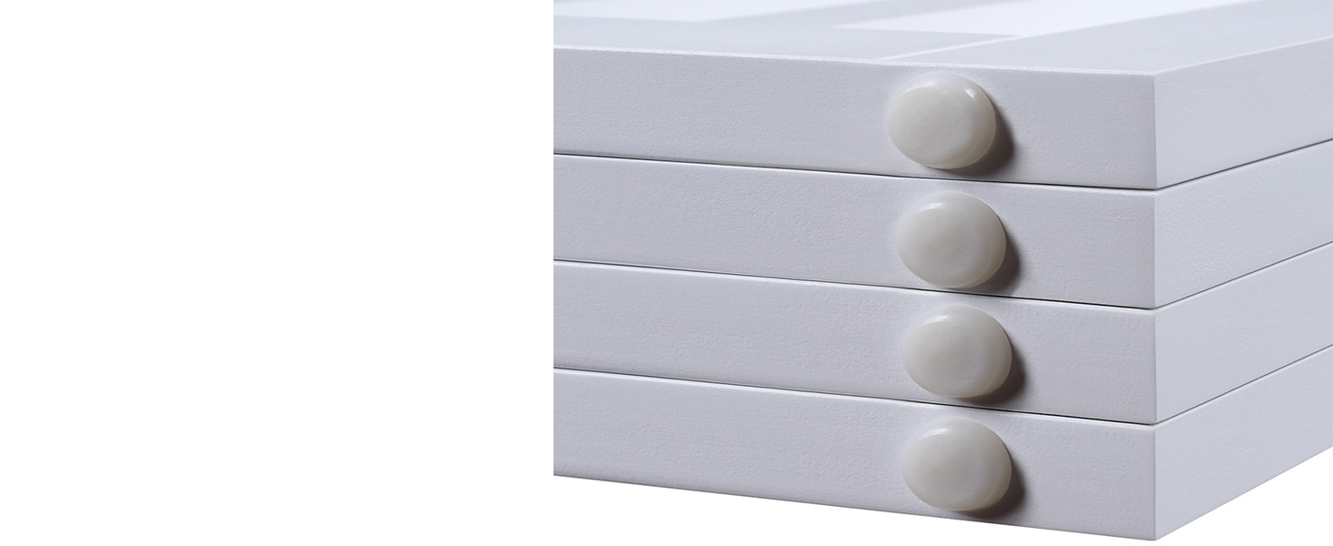 Захисний бар'єр для собак Unipaws - відбійник для сходів без свердління, дерев'яне дитяче ворота, білий (4 елементи, 61 см) 204 x 61 см