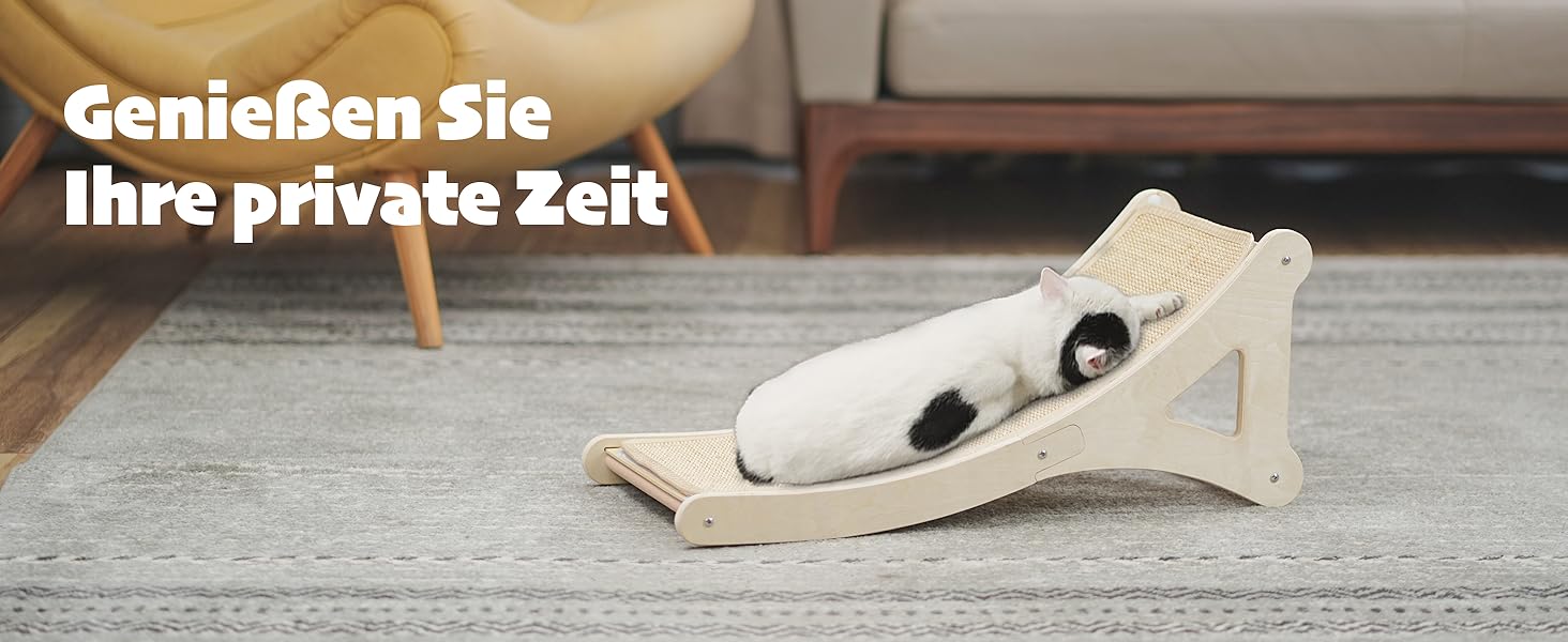 Котячий кігтеточка PETKARAY, L-подібний, з сизалю, з іграшкою мишкою, захист меблів, 25,6 дюймів