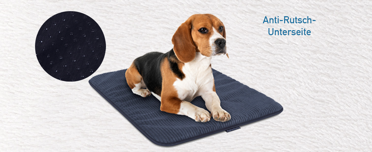 Килимок для собак MyBestBuddy Basic сірий XL 120x70 см: м'який, для великих собак, 40°C, гіпоалергенний