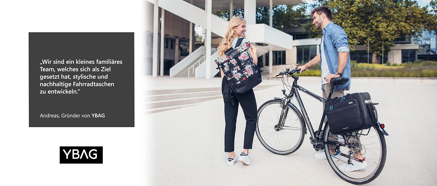 Фридбаг Кошик на кермо велосипеда KLICKfix [Сумісний з електровелосипедом] для жінок - чорна велосипедна сумка