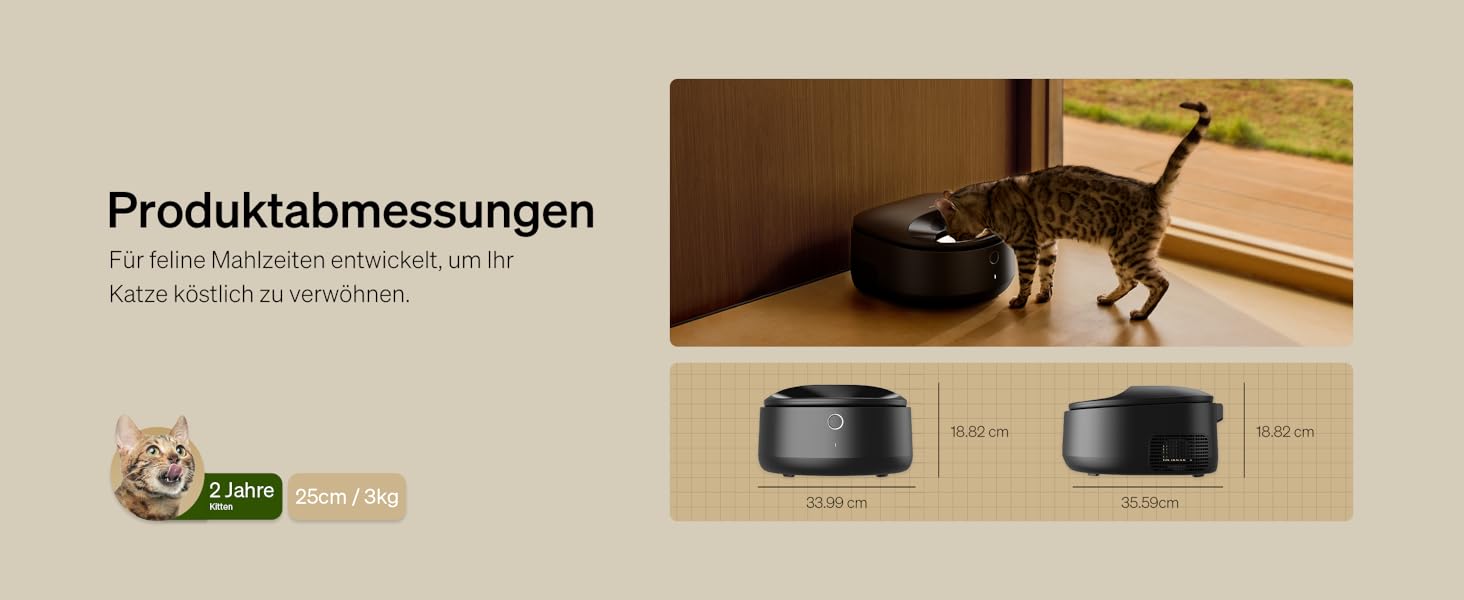 Автомат годування котів PETLIBRO для вологого корму з мискою з нержавіючої сталі, з напівпровідниковим охолодженням, Wi-Fi управління через додаток, 3 дні свіжості, чорний