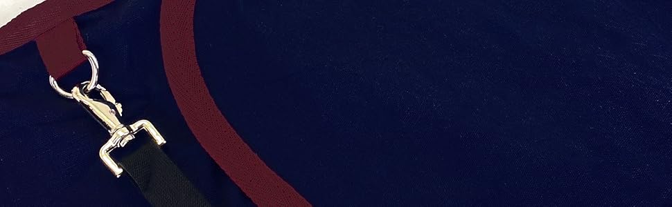 Літня бавовняна попона для коней Maddy 2, легка та дихаюча, з ременями та захистом хвоста, 155 см, чорний/синій