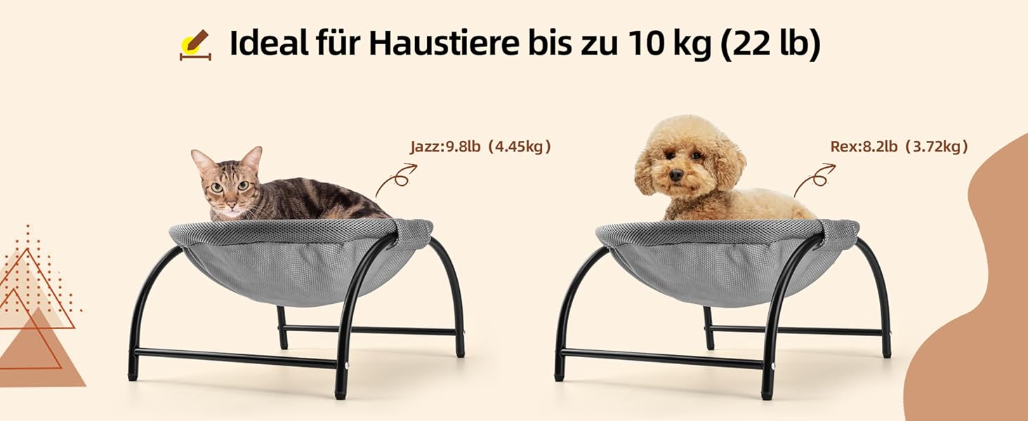 Гамак для котів LIFLIX Outdoor, підвісна лежанка знімним плюшем, для дому та вулиці (сірий)