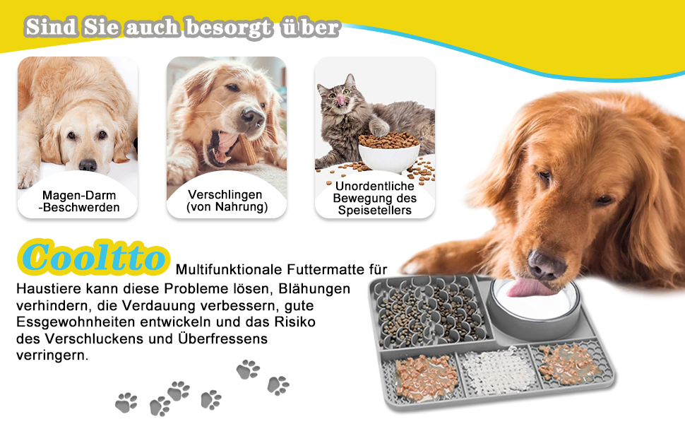 Шлека для собак Cooltto з лотком та шпателем: силіконова підстилка з присосками для купання, грумінгу та догляду за кігтями (сірий)