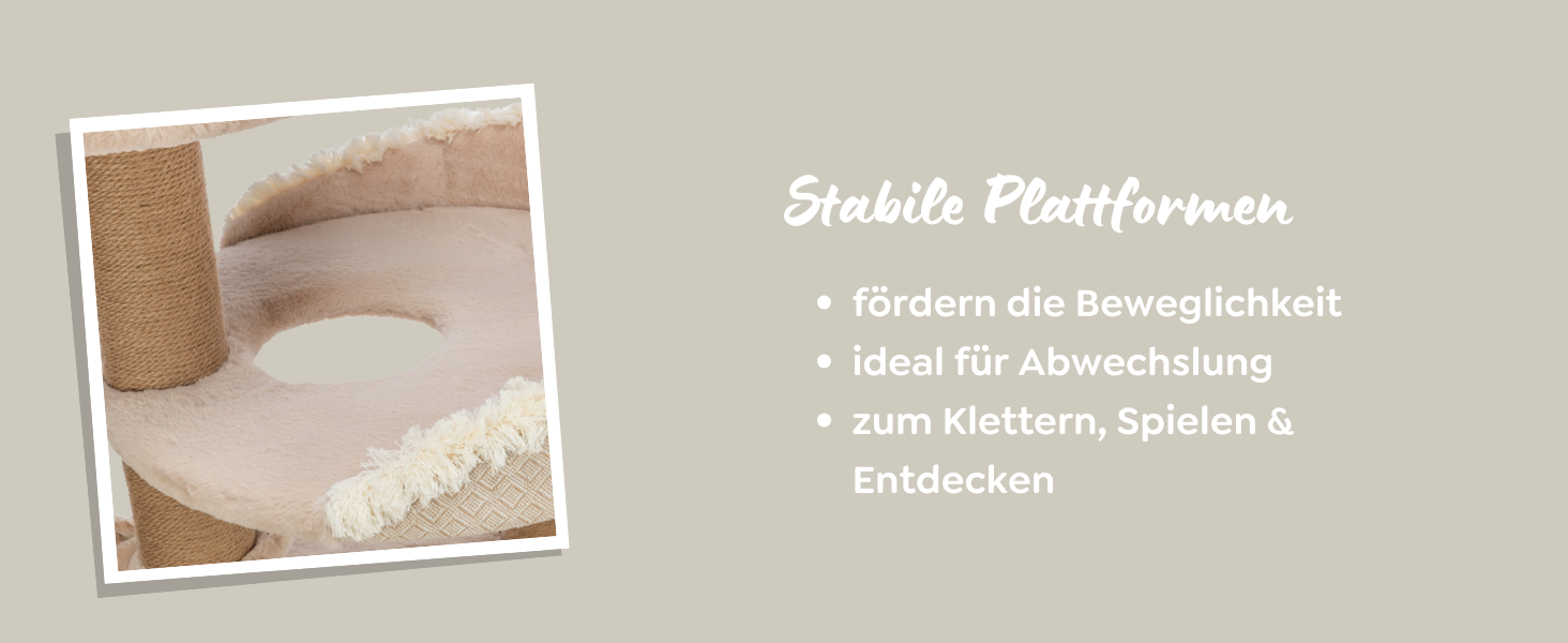 Кігтеточка TRIXIE Boho Filippo 114 см – багатоярусна кімната для котів з місцями для дряпання та іграми, затишні та стабільні місця для відпочинку – 44474